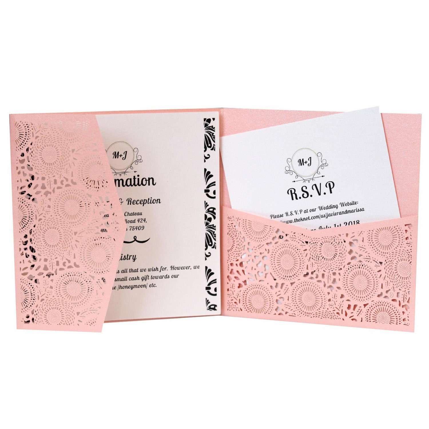 Square Wedding Invitation Card Dark Blue Business Card Marriage Invitation